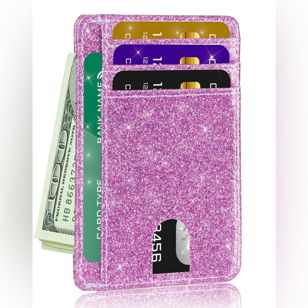 Purple Glitter Wallet. New with tags.
